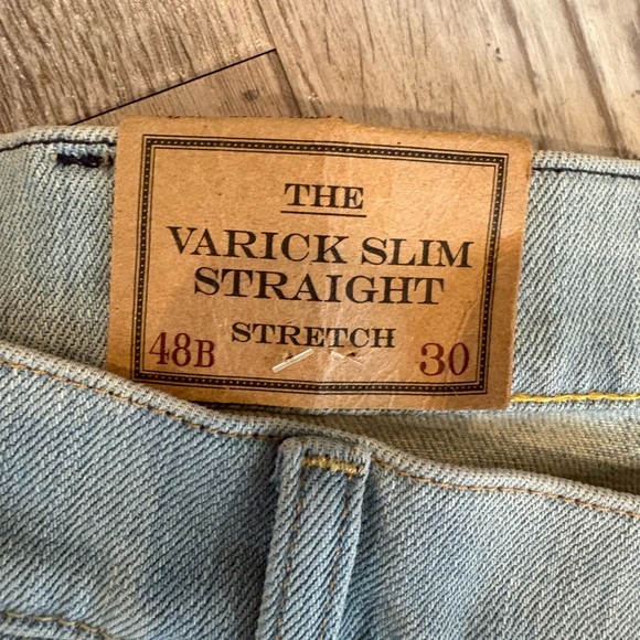Polo Ralph Lauren Mens Blue Varick Slim Fit Straight Jeans Size 40x30 NWT